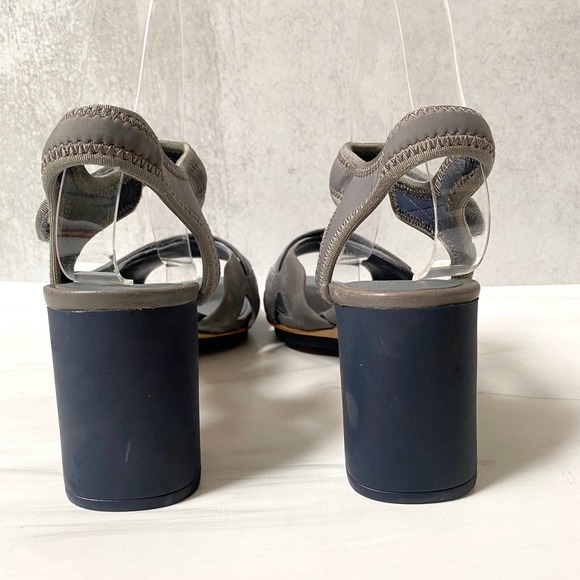 CAMPER Gray Suede Ankle Strap Myriam Sandal Size 10 - Picture 5 of 14